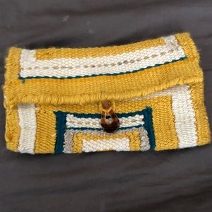 Hand made woven hand bag (clutch).
